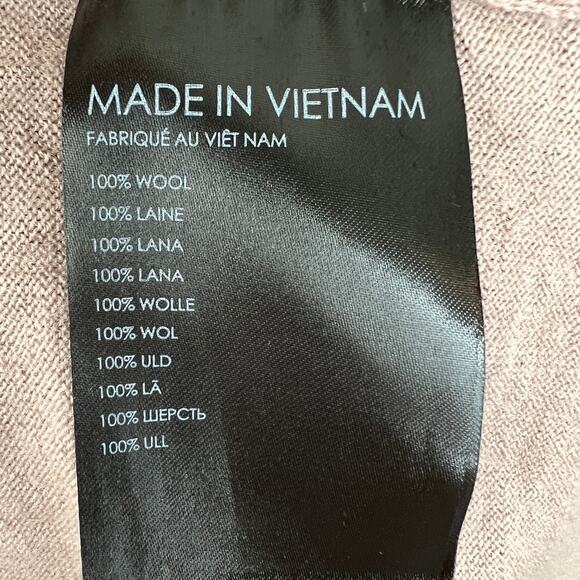 CLUB MONACO Wool Sweater Beige Long Sleeve Crewneck Knit Pullover Size XS - Picture 10 of 11